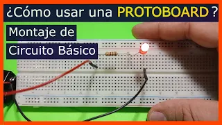 How to use a BREADBOARD for BEGINNERS | Assembly of BASIC CIRCUIT