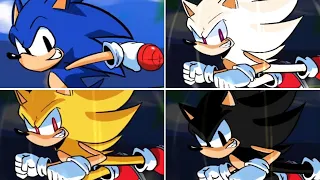 FNF | Friday Night Funkin - Sonic vs Dark Sonic vs Hyper Sonic (FNF MOD/HARD)