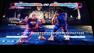 Tekken 7 Practicing Akuma cancel animation