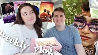 hot books, hotter movies, & organizing the house |  vlog 12