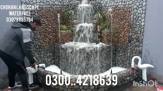 #Chohan Landscape #water Fall #fountain #Landscaping #wall Design #Garden Design #All Pakistan