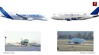 Which is bigger  Airbus Beluga vs Boeing Dreamlifter BIG AIRPLANES!!