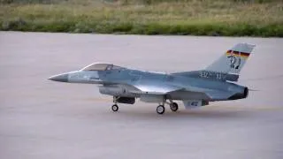 F-16 RC turbine taxi low fuel flameout