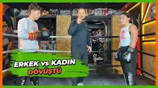 Kadın vs Erkek Dövüştü !