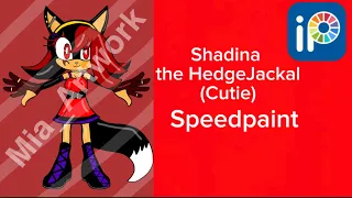 Shadina the HedgeJackal (Cutie) Speedpaint