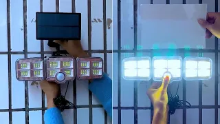 Triple LED Solar Wall Light Demo 2022- Does it work ?