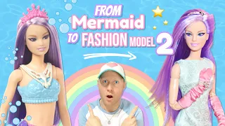 Barbie Dreamtopia Mermaid (2022) 🐚✨💦 From Mermaid to Fashion Model EPISODE 2 (Review & Restyle)