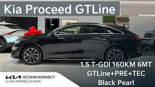 Kia Proceed [1.5 T-GDI 160KM 6MT] wersja GTLine+PRE+TEC w kolorze Black Pearl | 4K