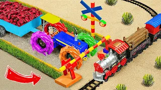 Top diy tractor making mini Concrete bridge #35 | diy tractor | water pump | @KeepVilla|DongAnh mini