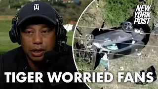 Fans worried over Tiger Woods’ ‘bloated’ and ‘zoned out’ TV interview before crash | New York Post