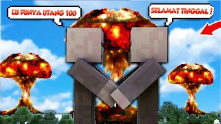 AKU SIKSA VILLAGER MINECRAFT INI MENGGUNAKAN TNT TERSADIS SEDUNIA !!!