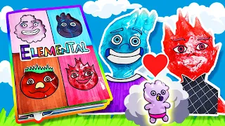 Creating an Elemental Game Book💧🔥 (+ Wade ❤ Ember Baby Squishy)