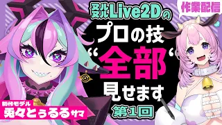 【Vtuber Live2D Rigging】Live2D作業配信 #1 #兎々とぅるる【L2Dモデリング講座】