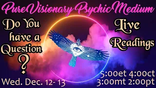 Psychic Readings LIVE ~ For YOU ~ Pure Visionary Psychic Medium