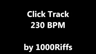 Click Track 230 BPM - Beats Per Minute