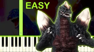 SPACEGODZILLA´S THEME - EASY Piano Tutorial