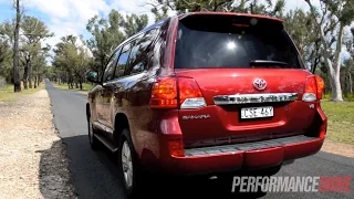 2014 Toyota LandCruiser Sahara V8 0-100km/h & engine sound