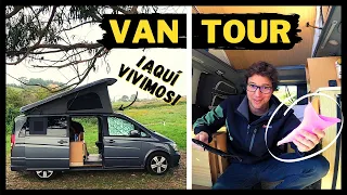 VAN TOUR | CAMPERIZACIÓN FURGONETA CAMPER 🚐 (Aquí vivimos y viajamos todo el año 💑) | Van Life