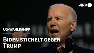 Biden lästert vor Gewerkschaftlern über Trump | AFP