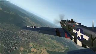 Flyby and Landing Skunkcrafts Mustang P51 - EDSG - Grabenstetten - X Plane 11 "Glamorous Glen"