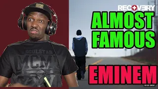 EMINEM HAS A LONG DICK BOY!!!! EMINEM - ALMOST FAMOUS | Reaction #Eminem #AlmostFamous #Recovery