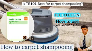 Carpet shampooing procedure in housekeeping  | TR 101 carpet shampooing |