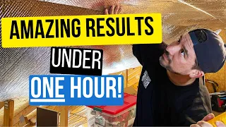 Do Radiant Barriers REALLY Work❓ RESULTS on Installing Reflectix In Attic