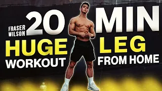 20 MIN QUADS, CALVES & HAMS WORKOUT (Dumbbell Only Workout)