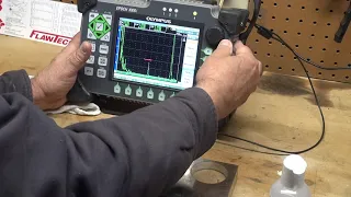 UT Angle Beam Calibration Using IIW Type 2~1