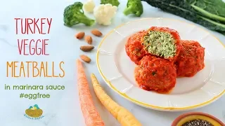 Turkey Vegetable Meatballs in Marinara Sauce Recipe - No Eggs