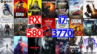 RX 580 8GB | i7 3770 | 16GB Ram | Test in 19 Games