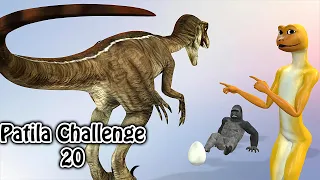 Patila Challenge Part 20. Patila - MIssed The Stranger Dinosaur & Gorilla Animated Short Film.