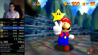 *Former WR* Super Mario 64 120 star Speedrun in 1hr 39m 20s