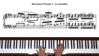 Messiaen Prelude 1. La colombe (The Dove) Piano Tutorial