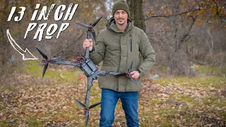 Flying a MONSTER 13 INCH 12S FPV Drone! (X-Class TBS Source X)