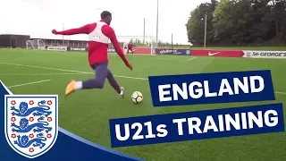 U21s Practise Dribbling, 1v1s and Shooting Ahead of Scotland Match | Inside Training