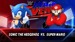 Mario VS Sonic: WWE 2K23