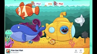 Fish Eat Fish 4500 points HIGH SCORE!