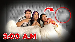 GRABAMOS MI CASA TODA LA NOCHE Y ESTO PASÓ.. 😰| Karla Bustillos