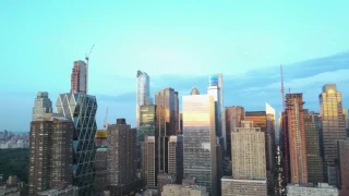 NYC.Drone - Drone Sunset Footage - Hell's Kitchen Manhattan - Mavic Pro