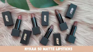 Nykaa So Matte Neutral Lipsticks | Lip & Hand Swatches  | Glamnglaze