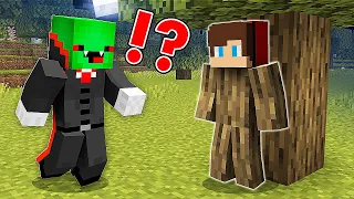 How JJ Became a TREE And Escape From VAMPIRE Mikey ? Hide and Seek ! - Minecraft (Maizen)