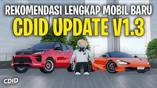 REKOMENDASI LENGKAP MOBIL DI UPDATE BARU CDID V1.3 - Car Driving Indonesia (Roblox)