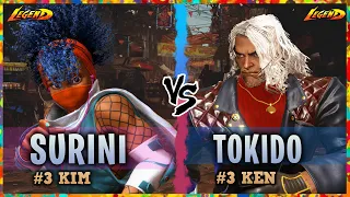 SF6 ▰ Ranked #3 Kimberly ( Surini ) Vs. Ranked #3 Ken ( Tokido )『 Street Fighter 6 』