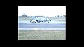 RAF Fairford Chinook tries to lift a Phantom 1990's