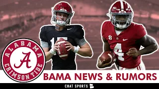 MAJOR Alabama Football Rumors On QB Battle Ft. Jalen Milroe, Ty Simpson + Dylan Lonergan HYPE