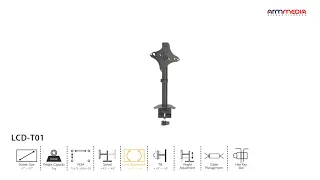 Настольный кронштейн для мониторов ARM MEDIA LCD T01 BLACK