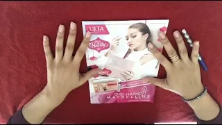 ASMR | Flipping Through a Makeup Catalog 🍬 Gum Chewing - Whisper