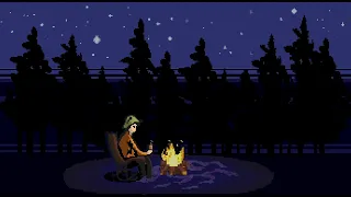 Camping Joy, Relaxing Campfire 🌲🔥 - lofi music 🎵