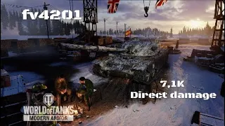 Fv4201 in Pueblo oculto: 7,1K direct damage :Wot console - World of Tanks